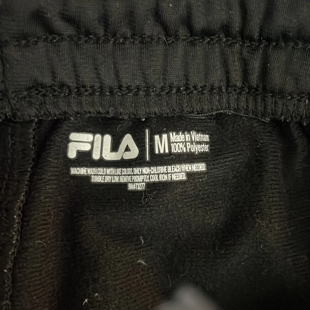 Fila Men’s Track Jogger Black Pants size M